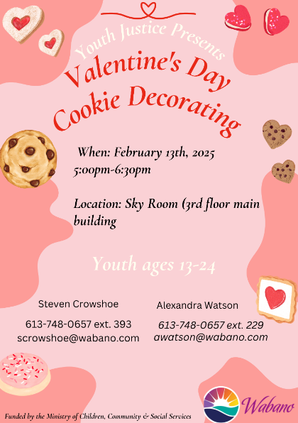poster for valentine cookie decorating