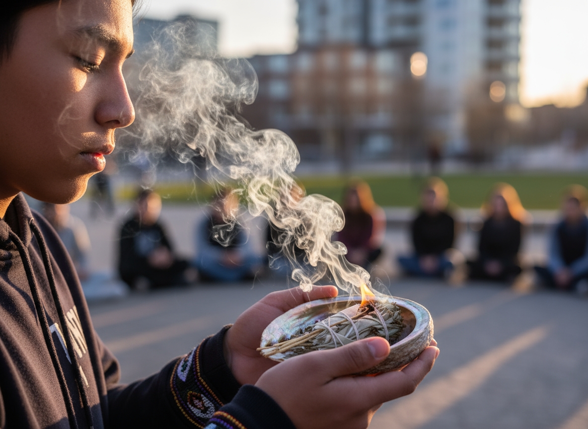 Youth smudging