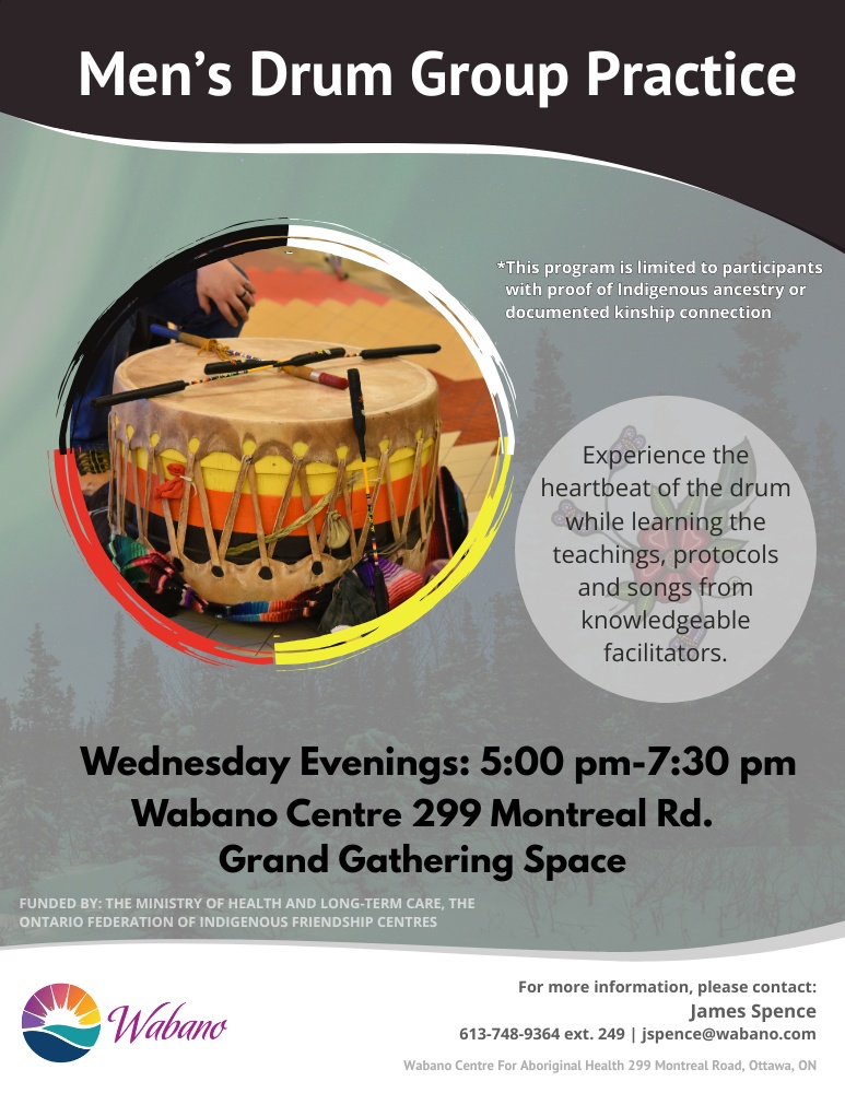 Men's Drum Group Practice - Wabano Centre